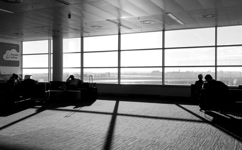 People sitting at airport