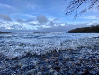 Scenic view of sea against sky