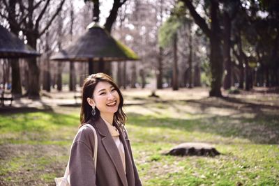 Portrait of a smiling young woman