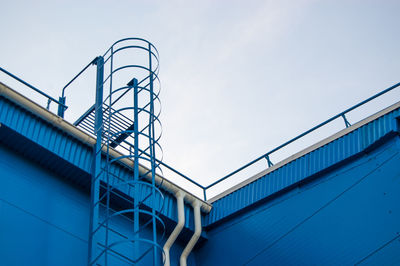 Low angle view of building against clear sky