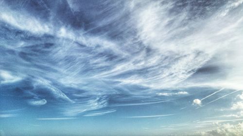 Low angle view of cloudy sky