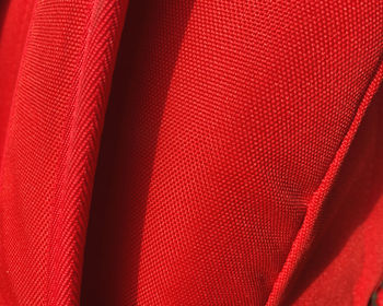 Full frame shot of red fabric