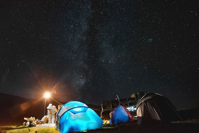 Milky way on askhi mountain. georgia