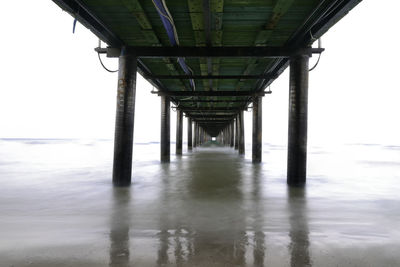 View of bridge over sea