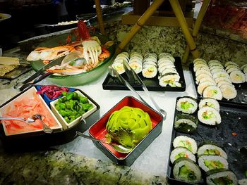 Various vegetables in kitchen