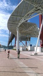 Built structure against blue sky