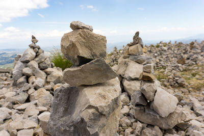 Rocks against sky