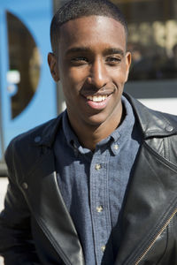 Portrait of smiling young man