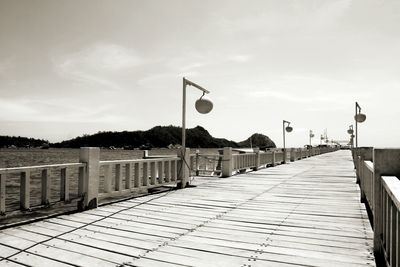 Street light against sky