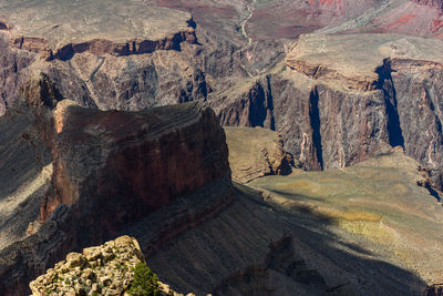 Panoramic view of rock formations on landscape