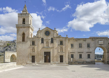 Impression around matera in the region of basilicata in southern italy