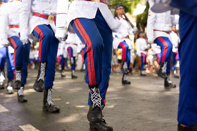  students from the military school parade during a tribute to brazilian independence day 