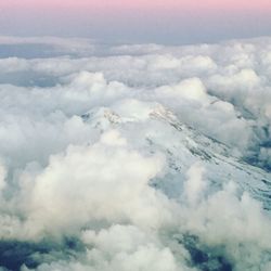 Aerial view of clouds in sky