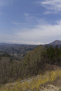 Scenic view of landscape against sky