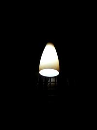Electric lamp in dark room
