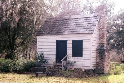 Built structure with trees in background