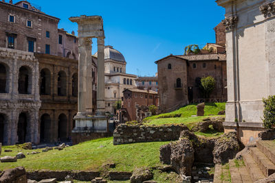 Temple of apollo sosianus and theatre of marcellus in the campus martius in rome