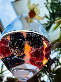 Close-up of illuminated light bulb