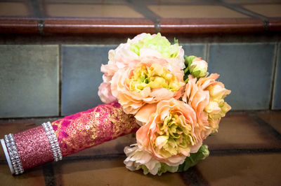 Close-up of rose bouquet
