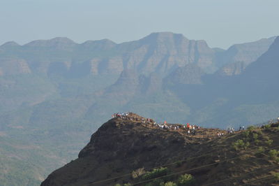 Scenic view of mountains