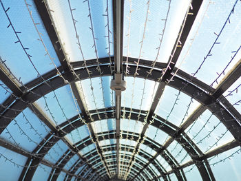 Low angle view of skylight