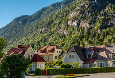 Historical houses in rjukan, norway