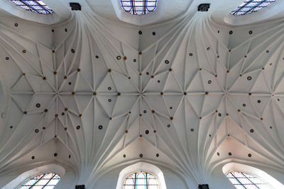 Low angle view of ceiling of building