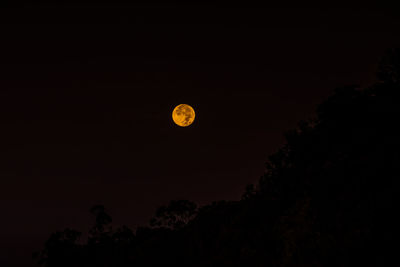 Scenic view of moon in sky at night