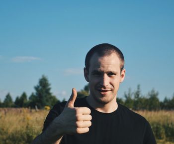 Portrait of young man