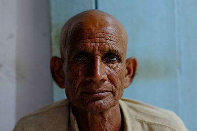 Close-up portrait of mid adult man