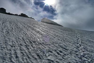 Low angle view of cloudy sky