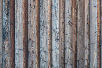 Full frame shot of old wooden fence