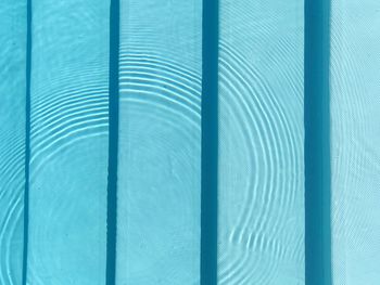 Full frame shot of blue metal