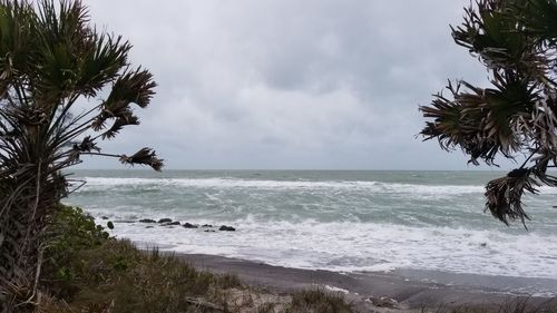 Scenic view of sea against sky