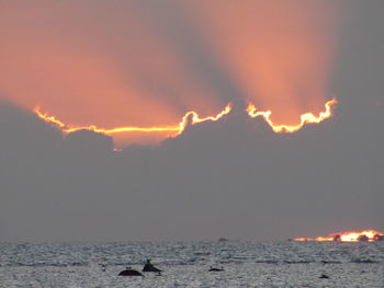 Scenic view of sky at sunset