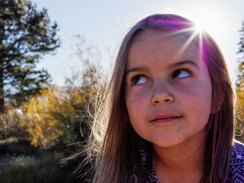 Close-up portrait of girl