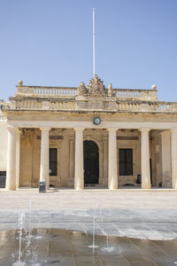 View of historical building against clear sky