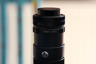 Close-up of camera lens