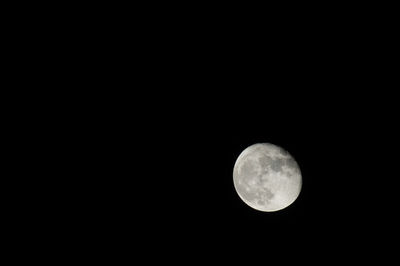 Moon in sky at night