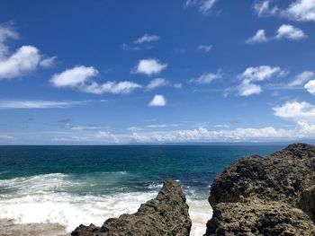 Scenic view of sea against sky