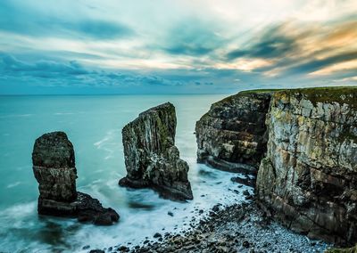 Panoramic view of sea against sky