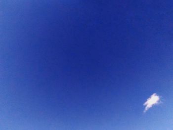 Low angle view of blue sky