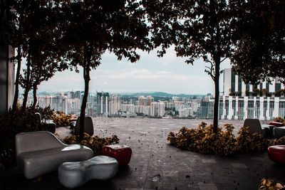 View of cityscape against sky
