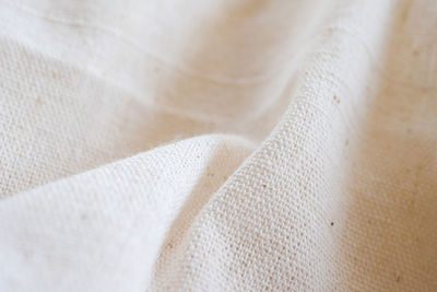 Full frame shot of white textile