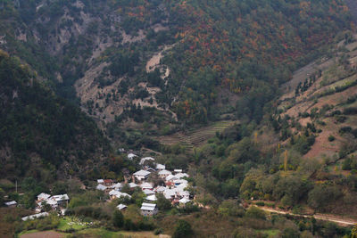 High angle view of townscape