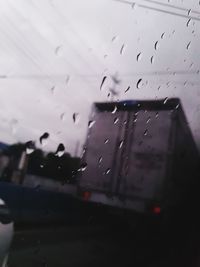 Water drops on car window