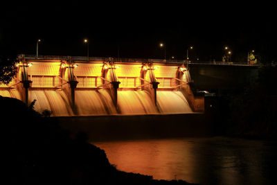 Close-up of dam