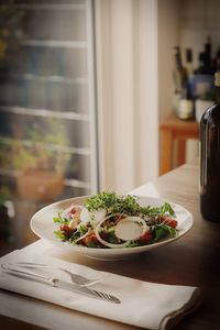 Food on table at home