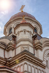 Low angle view of building against sky