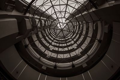 Low angle view of skylight